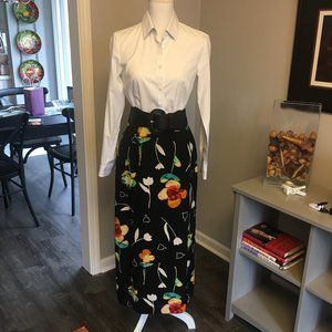 Harold's Skirts - BLACK LONG 100% SILK SKIRT Harold's Skirts - BLACK LONG 100% SILK SKIRT